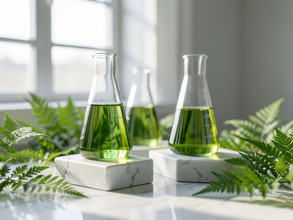 Laboratory glass representing clinical purity