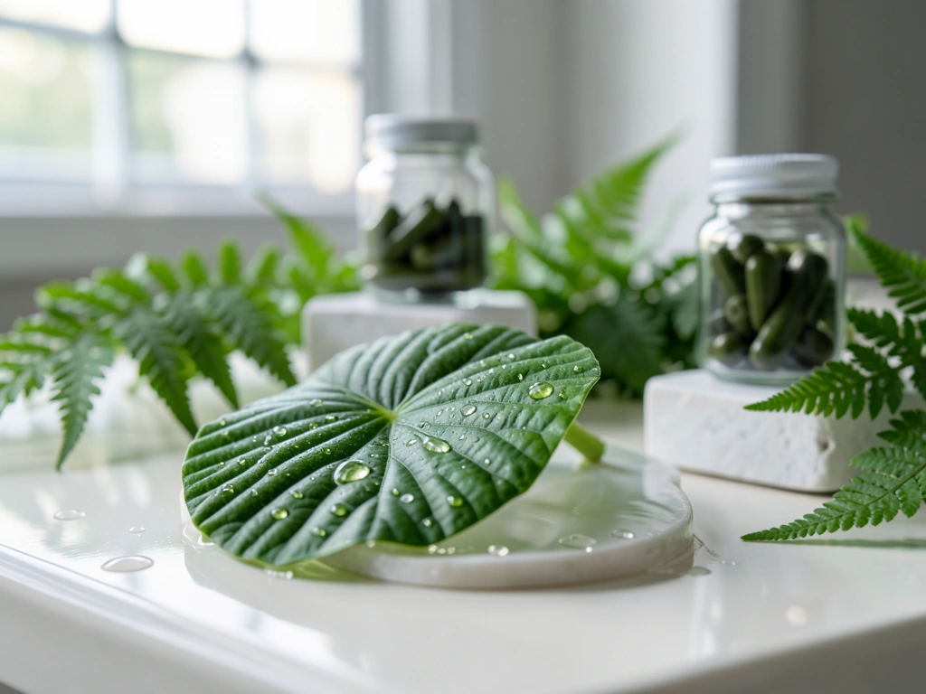 Botanical precision leaf detail